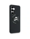 Etui Karl Lagerfeld Silicone Karl&Choupette Heads MagSafe do Samsung Galaxy S25 FE czarny