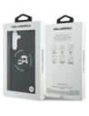 Etui Karl Lagerfeld Silicone Karl&Choupette Heads MagSafe do Samsung Galaxy S25 FE czarny