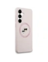 Etui Karl Lagerfeld Silicone Karl&Choupette Heads MagSafe do Samsung Galaxy S25 FE różowy