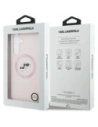 Etui Karl Lagerfeld Silicone Karl&Choupette Heads MagSafe do Samsung Galaxy S25 FE różowy