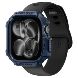 Etui Spigen Rugged Armor V2 do Apple Watch 10 / 11 42mm Navy Blue