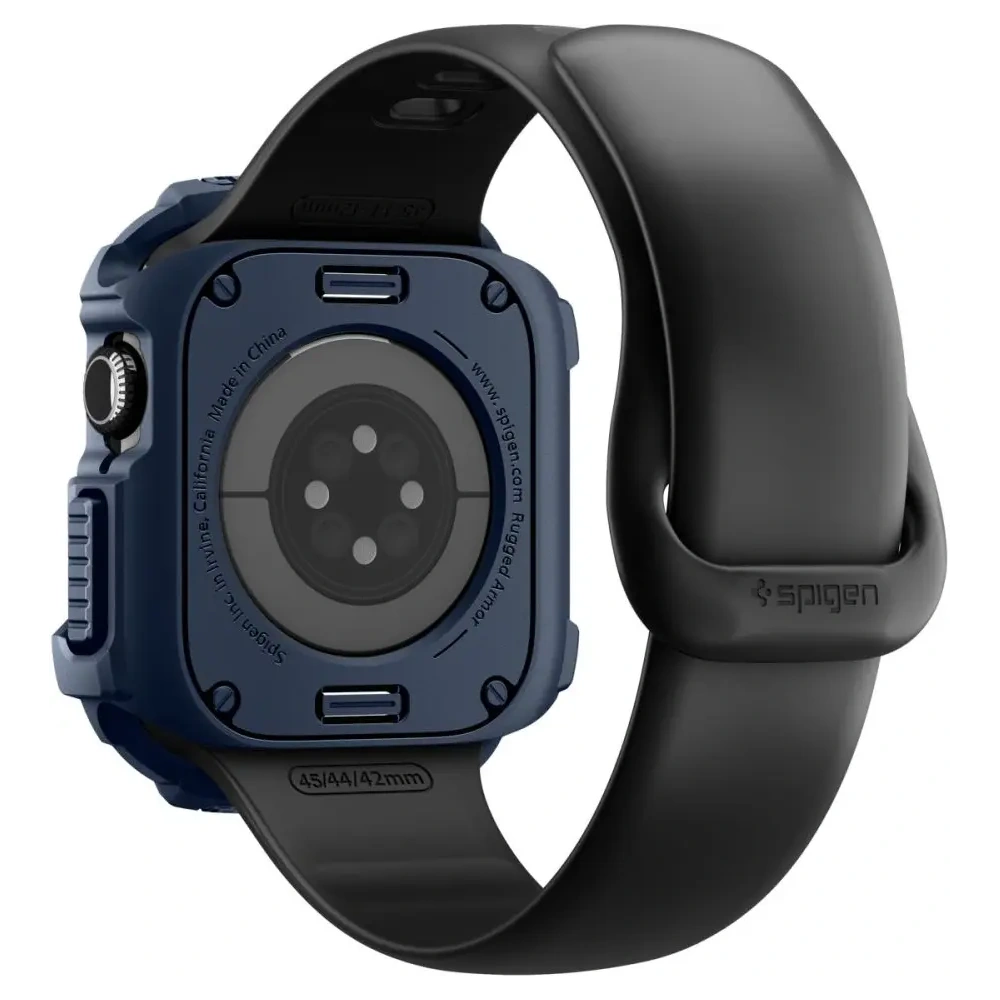 Etui Spigen Rugged Armor V2 do Apple Watch 10 / 11 42mm Navy Blue