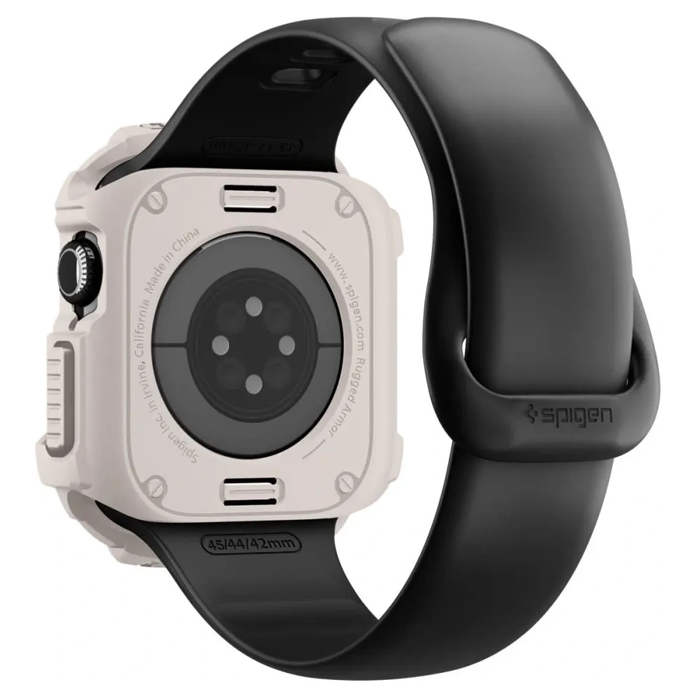Etui Spigen Rugged Armor V2 do Apple Watch 10 / 11 42mm Dune Beige