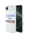 Etui BMW M Silicon Horizontal Line MagSafe do Apple iPhone Air biały