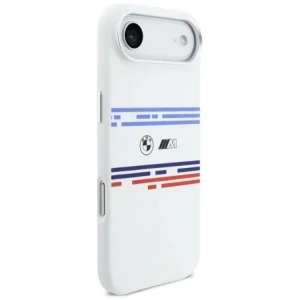 Etui BMW M Silicon Horizontal Line MagSafe do Apple iPhone Air biały