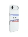 Etui BMW M Silicon Horizontal Line MagSafe do Apple iPhone Air biały