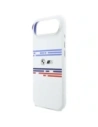Etui BMW M Silicon Horizontal Line MagSafe do Apple iPhone Air biały