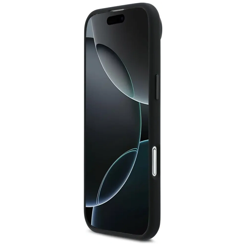 Etui BMW M Silicon Horizontal Line MagSafe do Apple iPhone Air czarny