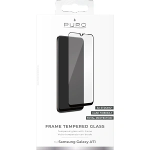 Kup Szkło hartowane PURO Frame Tempered Glass Samsung Galaxy A71/Note 10 Lite (czarna ramka) - PUR224BLK - {ean13} - Sklep Home Screen
