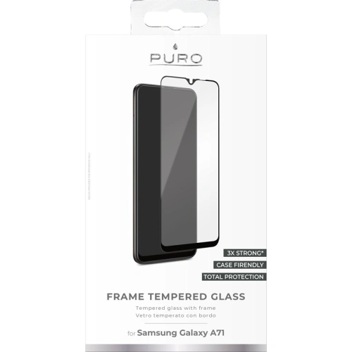 Buy PURO Frame Tempered Glass Samsung Galaxy A71/Note 10 Lite (black) - PUR224BLK - {ean13} - Home Screen Store Europe