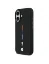Etui BMW M Silicon Tricolor Line MagSafe do Apple iPhone 17 czarny