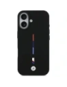 Etui BMW M Silicon Tricolor Line MagSafe do Apple iPhone 17 czarny