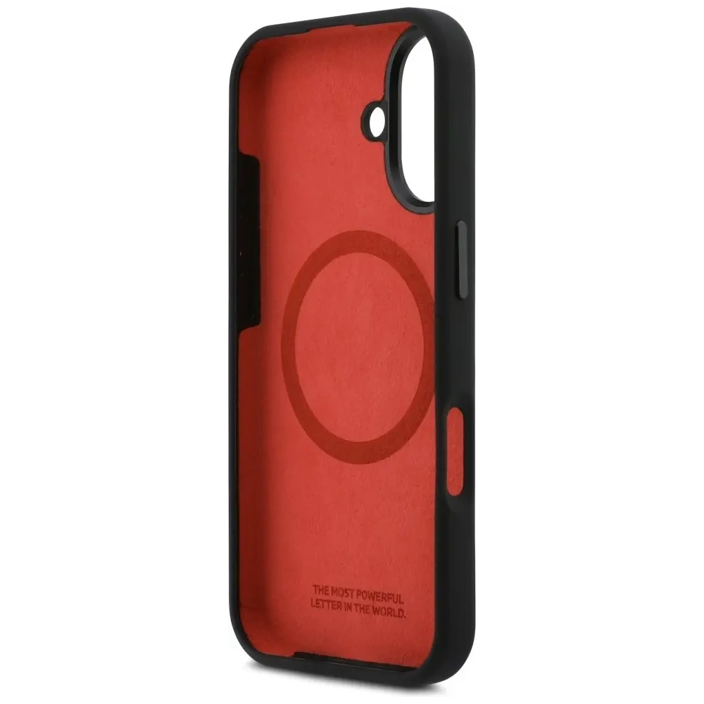 Etui BMW M Silicon Tricolor Line MagSafe do Apple iPhone 17 czarny