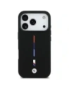 Etui BMW M Silicon Tricolor Line MagSafe do Apple iPhone 17 Pro czarny