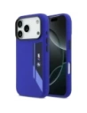 Etui BMW M Silicon Vertical Logo MagSafe do Apple iPhone 17 Pro granatowy