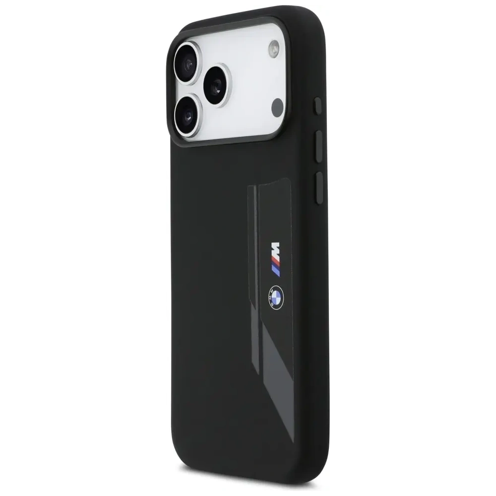 Etui BMW M Silicon Vertical Logo MagSafe do Apple iPhone 17 Pro Max czarny