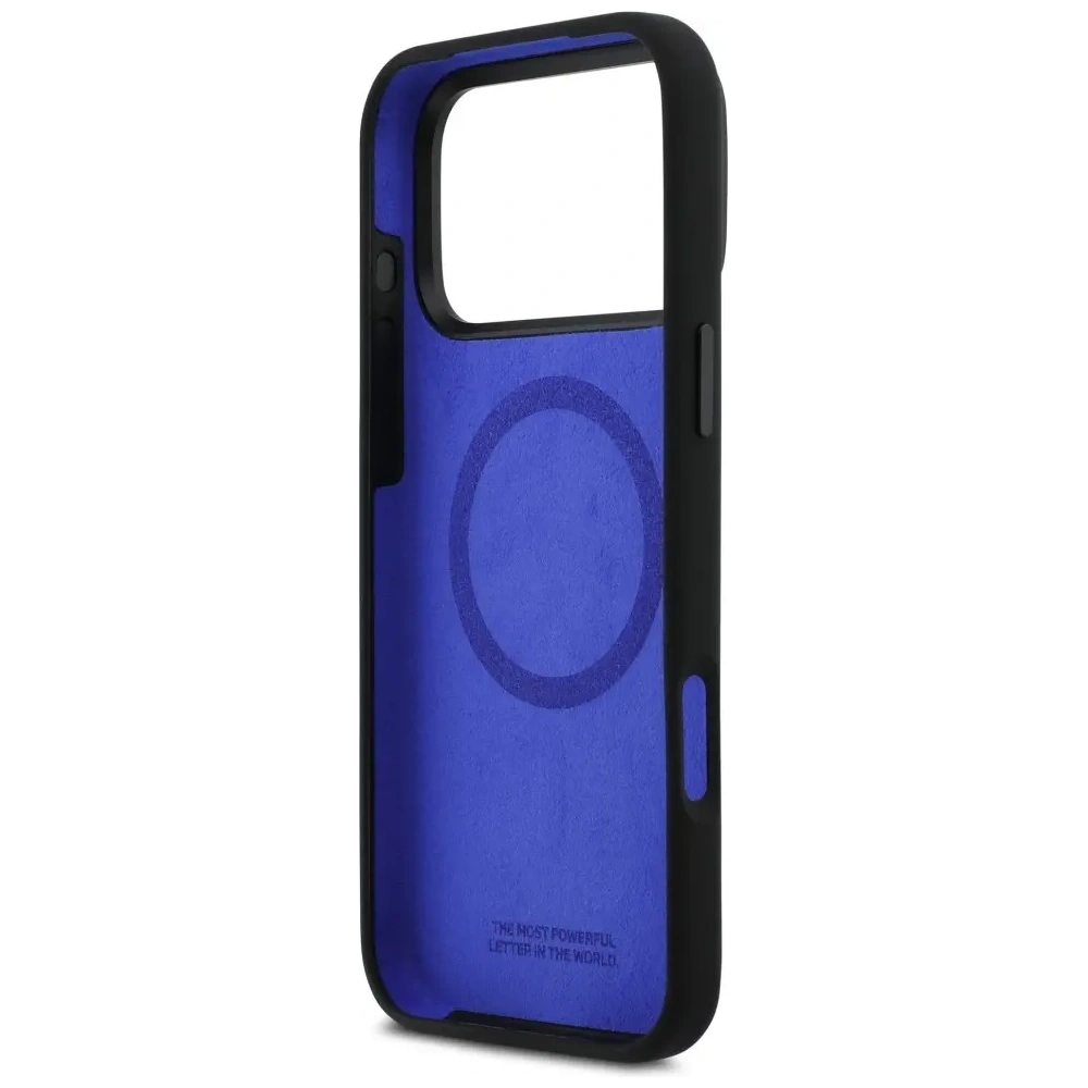 Etui BMW M Silicon Vertical Logo MagSafe do Apple iPhone 17 Pro Max czarny