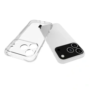 Elastyczne etui + 2x szkło hartowane Bizon Case Clear Pack do Apple iPhone 17 Pro
