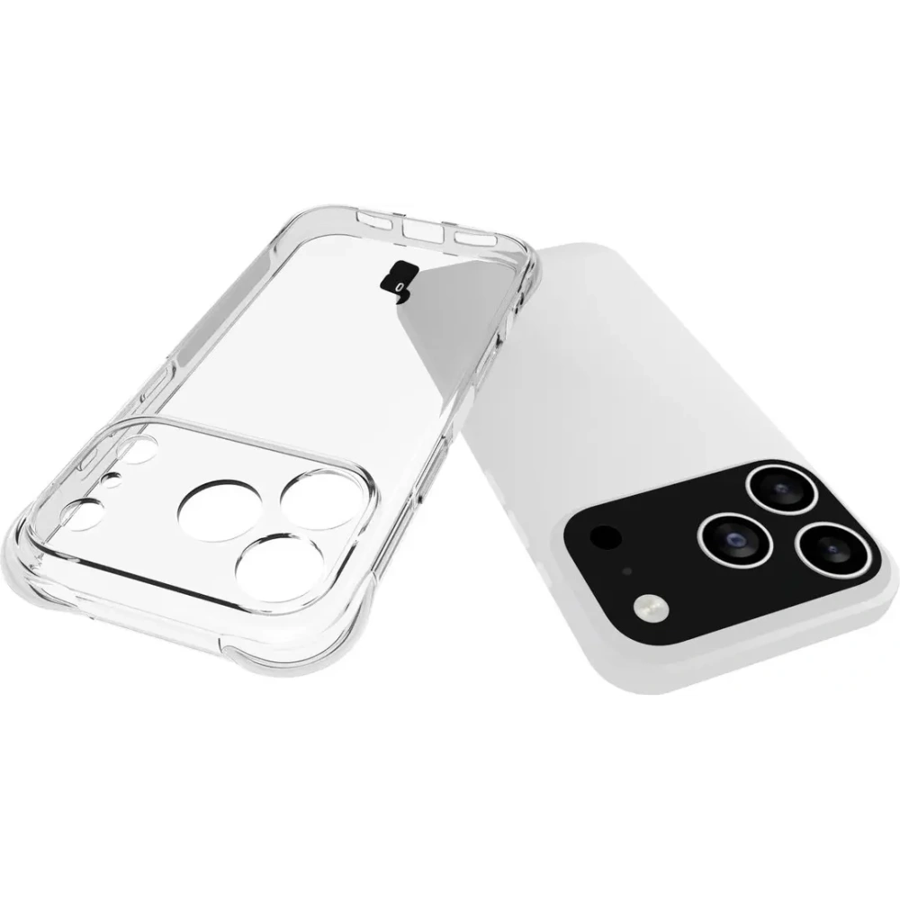 Elastyczne etui + 2x szkło hartowane Bizon Case Clear Pack do Apple iPhone 17 Pro