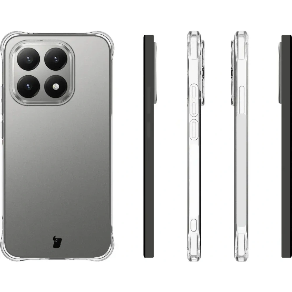 Elastyczne etui + 2x szkło hartowane Bizon Case Clear Pack do Xiaomi 15T