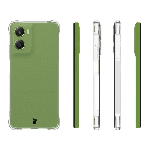 Elastyczne etui + 2x folia na ekran Bizon Case Clear Pack do Motorola Moto G06 4G / G06 Power 4G