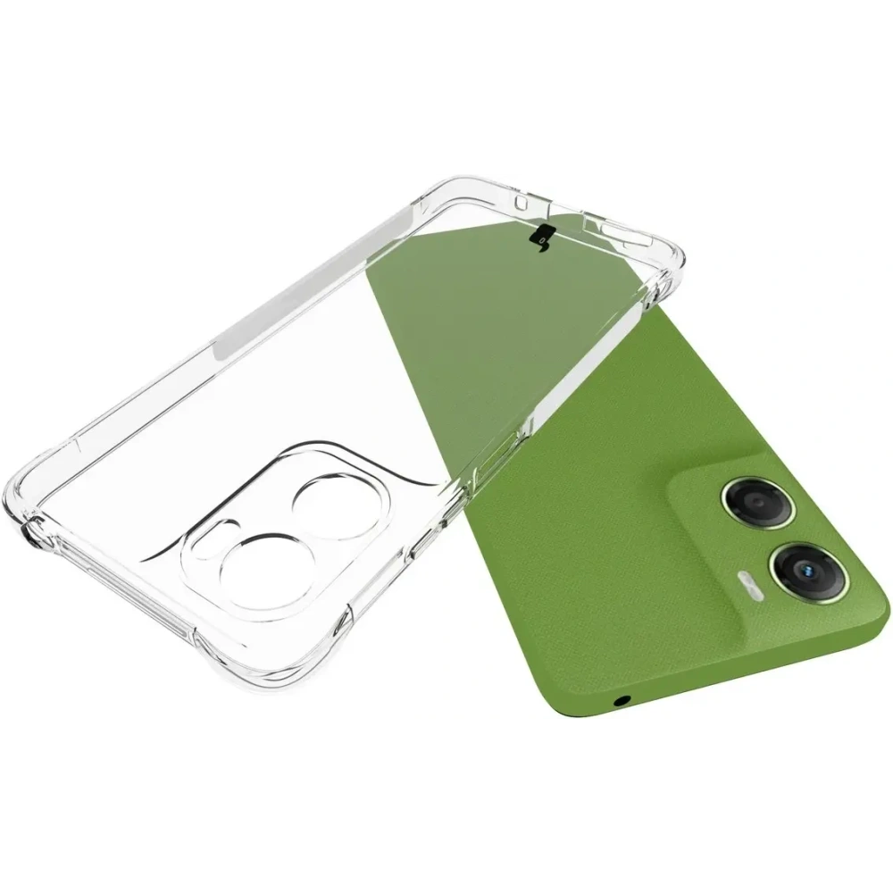 Elastyczne etui + 2x folia na ekran Bizon Case Clear Pack do Motorola Moto G06 4G / G06 Power 4G
