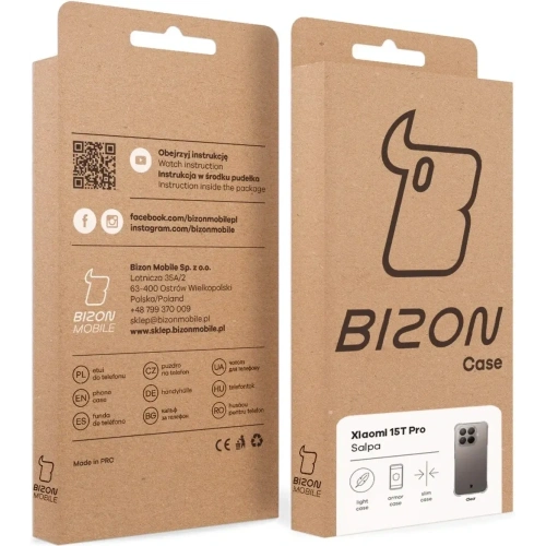 Elastyczne etui Bizon Case Salpa do Xiaomi 15T Pro przezroczyste