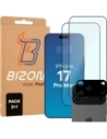 2x Szkło + szybka na aparat Bizon Edge Pack do Apple iPhone 17 Pro Max