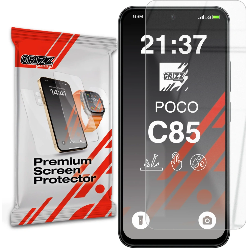 Szkło hybrydowe GrizzGlass HybridGlass do Xiaomi Poco C85 4G