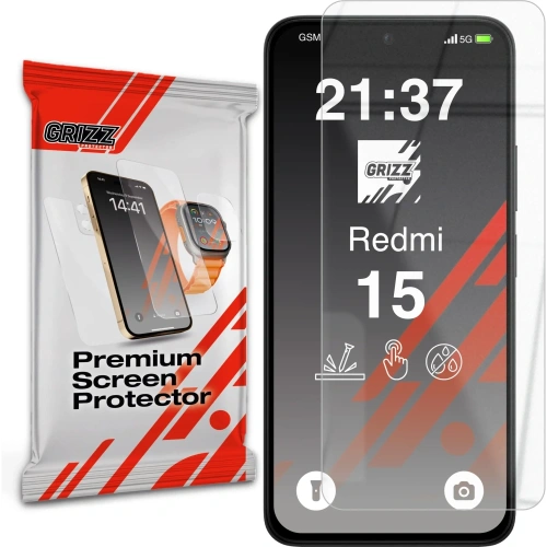Szkło hybrydowe GrizzGlass HybridGlass do Xiaomi Redmi 15