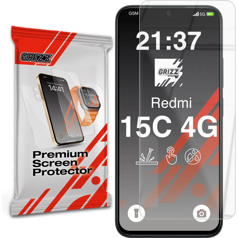 Szkło hybrydowe GrizzGlass HybridGlass do Xiaomi Redmi 15C 4G
