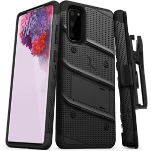 Kup Pancerne etui Zizo Bolt Cover Samsung Galaxy S20 oraz podstawka & uchwyt do paska (Black/Black) - ZIZ027BLK - {ean13} - Sklep Home Screen