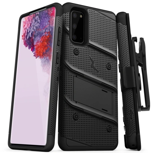 Kup Zizo Samsung Panzerhülle Bolt Cover Galaxy S20 und Ständer & Gürtelhalterung (Schwarz/Schwarz) - ZIZ027BLK - {ean13} - Sklep Home Screen