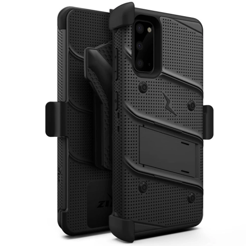 Kup Páncélozott tok Zizo Bolt Cover Samsung Galaxy S20 és állvány & övcsat (Fekete/Fekete) - ZIZ027BLK - {ean13} - Sklep Home Screen