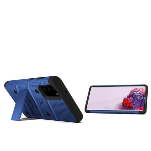 Kup Husă blindată Zizo Bolt Cover Samsung Galaxy S20 și suport & prindere pentru curea (Albastru/Nero) - ZIZ029BLUBLK - {ean13} - Sklep Home Screen