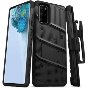 Kup Pancerne etui Zizo Bolt Cover Samsung Galaxy S20+ Plus oraz podstawka & uchwyt do paska (Black/Black) - ZIZ031BLK - {ean13} - Sklep Home Screen