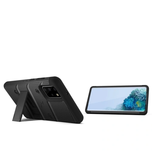 Kup Pancerne etui Zizo Bolt Cover Samsung Galaxy S20+ Plus a základna & držák na pás (Černá/Černá) - ZIZ031BLK - {ean13} - Sklep Home Screen