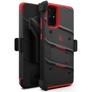 Kup Páncélozott tok Zizo Bolt Cover Samsung Galaxy S20+ Plus és állvány & övre akasztható tartó (Fekete/Vörös) - ZIZ032BLKRED - {ean13} - Sklep Home Screen