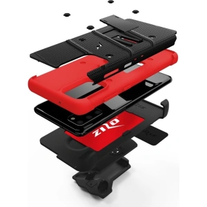 Kup Páncélozott tok Zizo Bolt Cover Samsung Galaxy S20+ Plus és állvány & övre akasztható tartó (Fekete/Vörös) - ZIZ032BLKRED - {ean13} - Sklep Home Screen