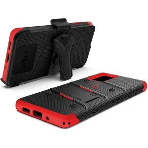 Kup Páncélozott tok Zizo Bolt Cover Samsung Galaxy S20+ Plus és állvány & övre akasztható tartó (Fekete/Vörös) - ZIZ032BLKRED - {ean13} - Sklep Home Screen