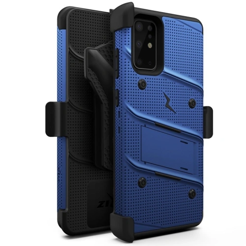 Kup Páncélozott tok Zizo Bolt Cover Samsung Galaxy S20+ Plus és állvány & övtartó (Kék/Fekete) - ZIZ033BLUBLK - {ean13} - Sklep Home Screen