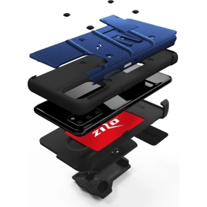 Kup Páncélozott tok Zizo Bolt Cover Samsung Galaxy S20+ Plus és állvány & övtartó (Kék/Fekete) - ZIZ033BLUBLK - {ean13} - Sklep Home Screen
