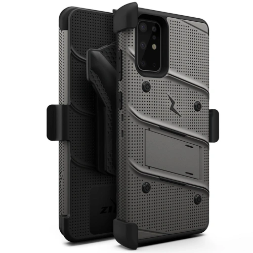 Kup Pancerne etui Zizo Bolt Cover Samsung Galaxy S20+ Plus și suport & prindere pentru curea (Gun Metal Gray) - ZIZ034GRY - {ean13} - Sklep Home Screen
