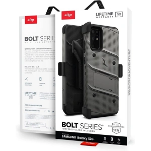 Kup Páncélos tok Zizo Bolt Cover Samsung Galaxy S20+ Plus és állvány & övtartó (Fegyverfém szürke) - ZIZ034GRY - {ean13} - Sklep Home Screen