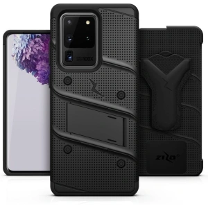 Kup Pancerne etui Zizo Bolt Cover Samsung Galaxy S20 Ultra a stojan & držák na pás (Černá/Černá) - ZIZ035BLK - {ean13} - Sklep Home Screen