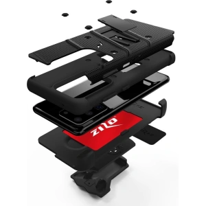 Kup Pancerne etui Zizo Bolt Cover Samsung Galaxy S20 Ultra a stojan & držák na pás (Černá/Černá) - ZIZ035BLK - {ean13} - Sklep Home Screen