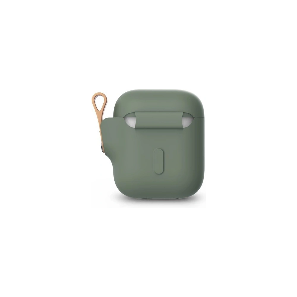 Etui Moshi Pebbo Apple AirPods z odpinanym paskiem na rękę (Mint Green)