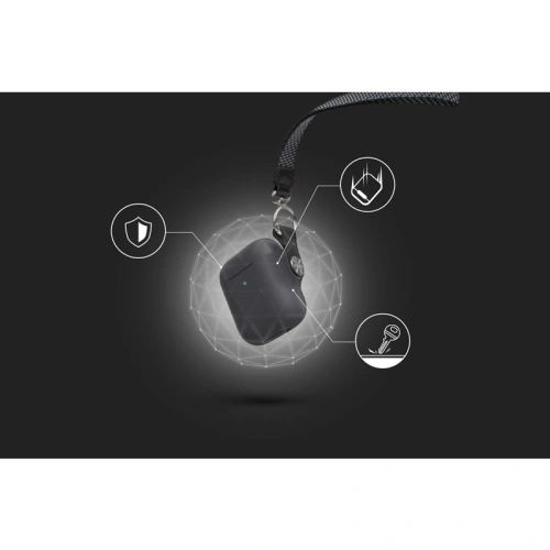 Kup Etui Moshi Pebbo Apple AirPods Pro s odnímatelným páskem na ruku (Shadow Black) - MOSH075BLK - {ean13} - Sklep Home Screen