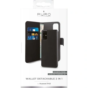 Kup Etui PURO Wallet Detachable 2w1 Huawei P40 (czarny) - PUR235BLK - {ean13} - Sklep Home Screen