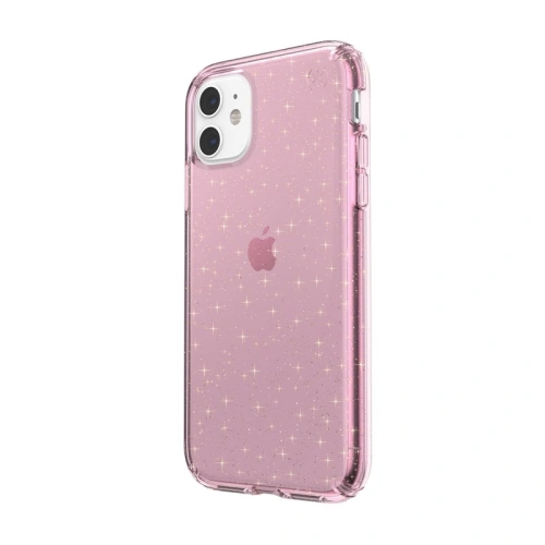 Kup Etui Speck Presidio Clear with Glitter iPhone 11 MICROBAN rózsaszín csillám/átlátszó bevonattal - SPK052RS - {ean13} - Sklep Home Screen